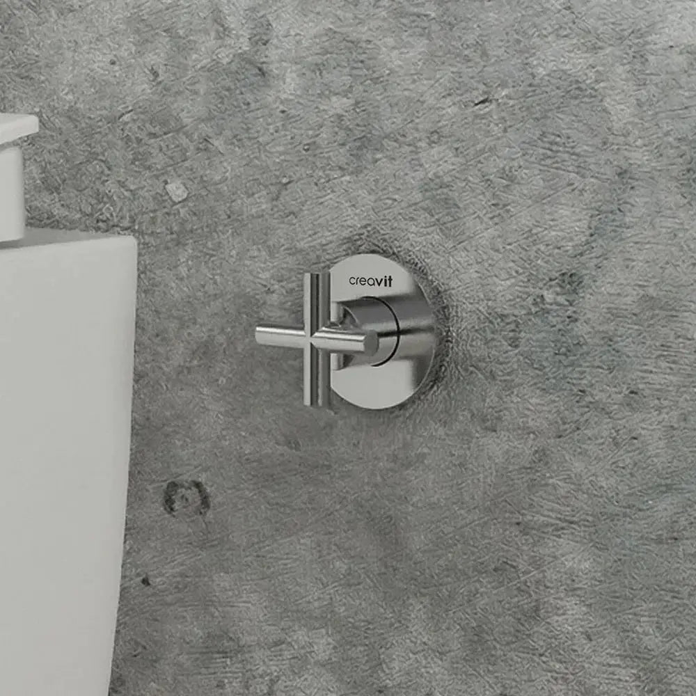 CREAVIT Bidet - Chrom - Kreuz Unterputzventil Heizshop24